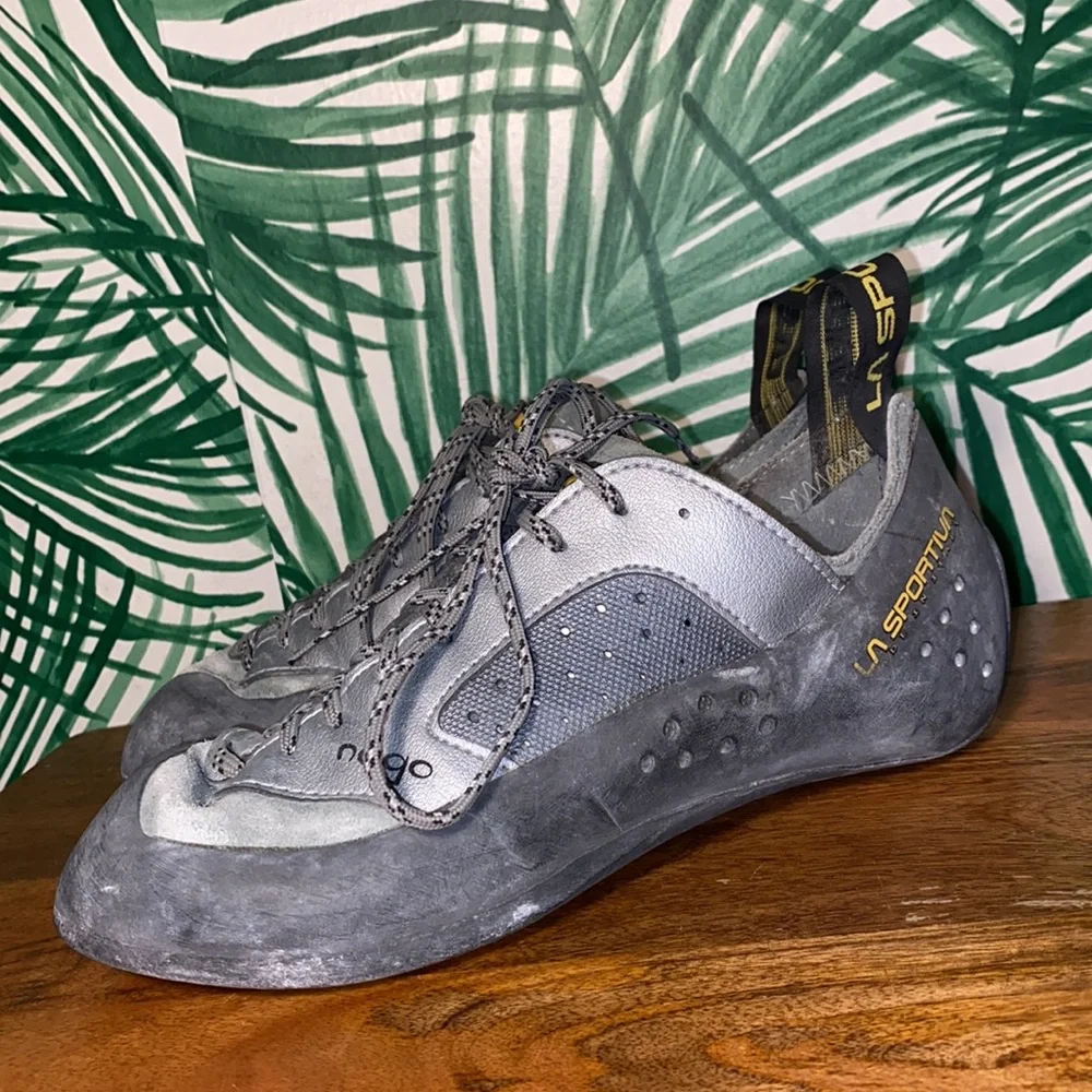 La Sportiva Nago XSedge Gray Rock Climbing Shoes Women’s 8 - Picture 3 of 10